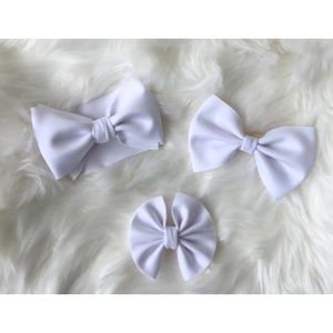 White babygirl bow set!!!